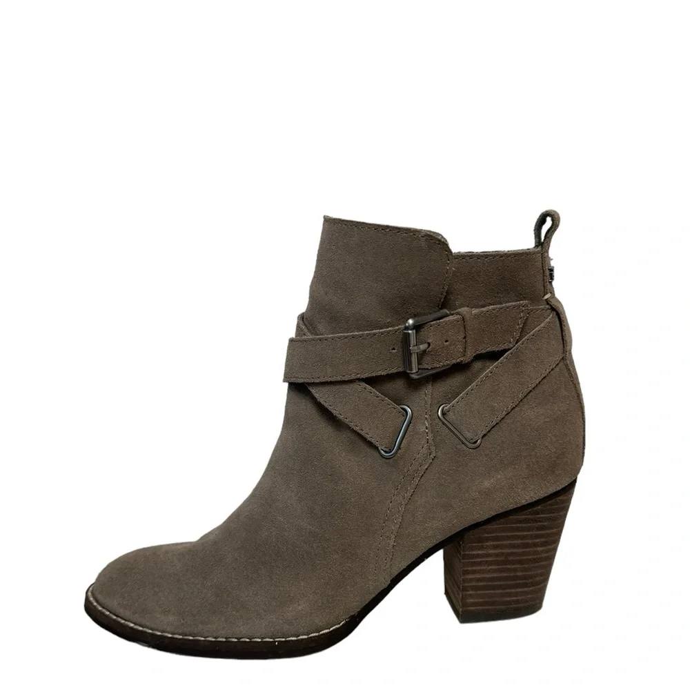 Sam Edelman Morris Suede‎ Leather Winter Fall Casual Chic Ankle Booties Brown - Picture 3 of 13